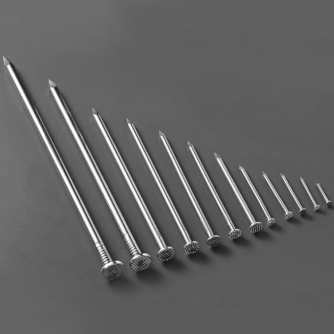 1 inch Hardware Nails, (800pcs) 1 lbs Stainless Steel Nails, Nails for Hanging Pictures, Small Nails, Wall Nails, Wood Nails