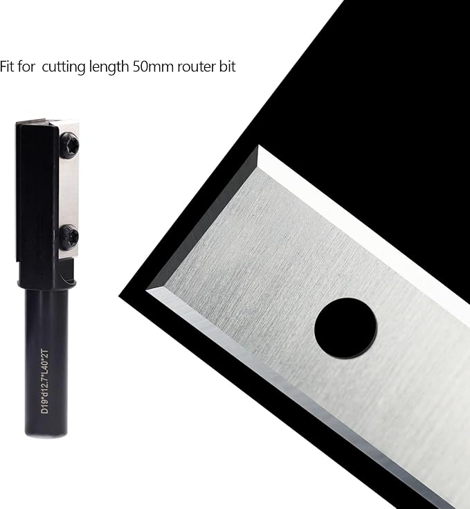 Carbide Scraper Blades 2" 49.5mm Carbide Inserts for Paint Scraper Hand-Held Scrapers Spiral Helical Planer Cutter Heads and Router Bits