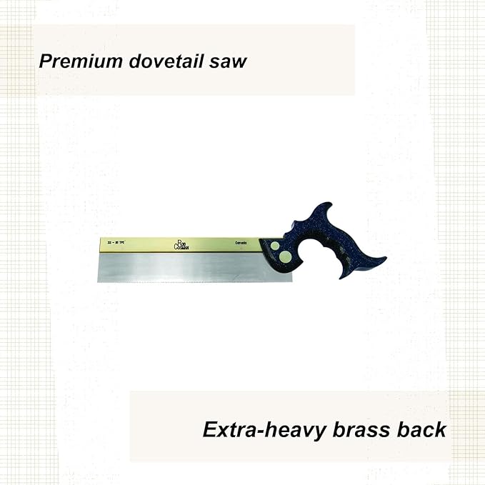 Rob Cosman's Dovetail Saw, Black Resin