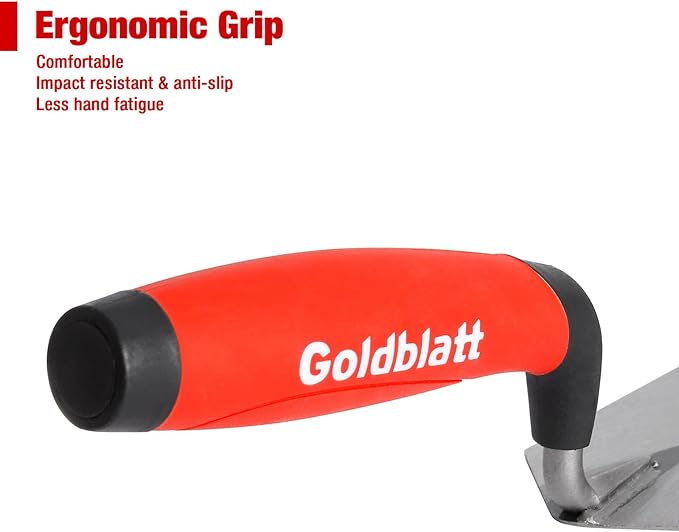 Goldblatt Industries Margin Trowel set, 6"X2" & 5"X2", Professional Masonry Flooring Tool for Concrete, Cement, Tile