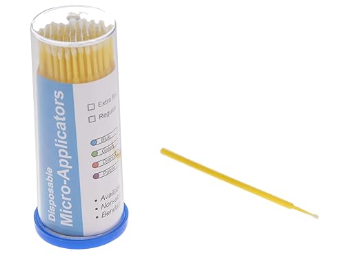 HSB 101310, Micro-Brush Applicators, Disposable Dental Micro Brushes, Bendable Neck for Precision Application, Ideal for Dental & Cosmetic Applications, Fine, 400/Pk, Case of 40 Boxes