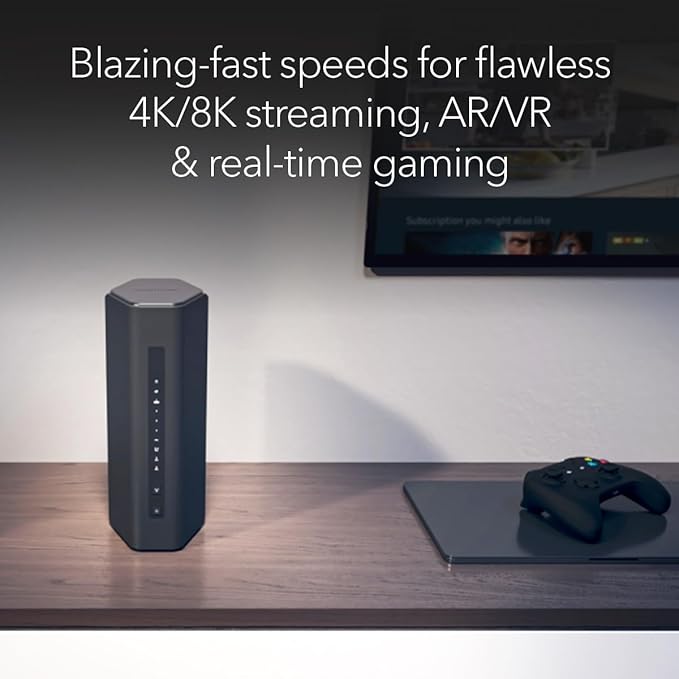 NETGEAR Nighthawk Tri-Band WiFi 7 Router (RS500) ??Router Only, BE12000 Wireless Speed (up to 12 Gbps) - Covers up to 3,000 sq. ft., 120 Devices ??2.5 Gig Internet Port - Free Expert Help