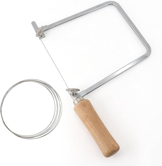 Deep Coping Saw With Diameter 0.5mm Diamond Wire for Woodworking, Plastic, Rubber, and Soft Metal Cutting
