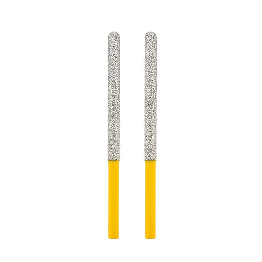 HIGHDRIL Tuck Point Pin Diamond Bit - 2pcs 4 5/8" Length x 1/4" Round Shank Diamond Glitter Bit for Wet/Dry Removing Old Mortar Grinding/Shaping Masonry,Stone,Concrete,Inside Corners