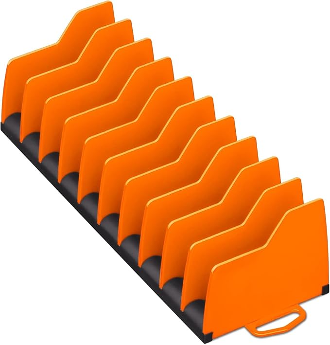 Ernst Manufacturing 5502 Plier Pro Premium No-Slip Plier Holder Rack in Vibrant Orange ??Tool Organizer for Pliers - Made in USA