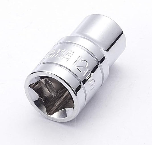 Utoolmart 1/2-Inch Drive 12mm 6-Point Shallow Socket, Metric, Cr-V Chrome-vanadium 1 Pcs