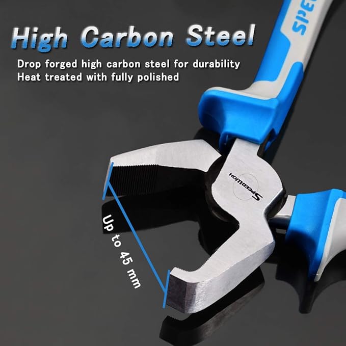 SPEEDWOX Drop Jaw 8 Inch Glass Breaking Pliers for Fusing, Breaking Glass Pieces, Durable Tool