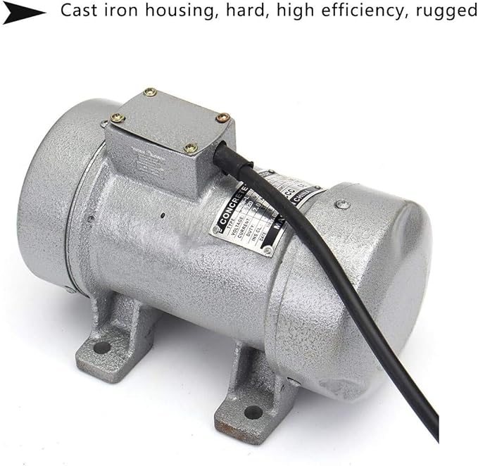 MYOYAY Concrete Vibrator, 280W Electric Concrete Vibrator Concrete Motor Vibrating Shaker Table Vibrator Motor Heavy Duty Machine 110V 60HZ 2840RPM 300KGF with 5.9fts Power Cable