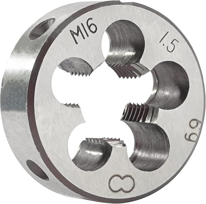 Aceteel M16 x 1.5 Metric Round Die, Machine Thread Die M16 X 1.5mm Right Hand