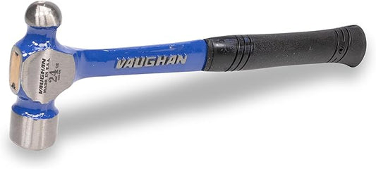 VAUGHAN Ball Pein Hammer, 24 oz, Steel handle, American high carbon steel, R224, VN16471