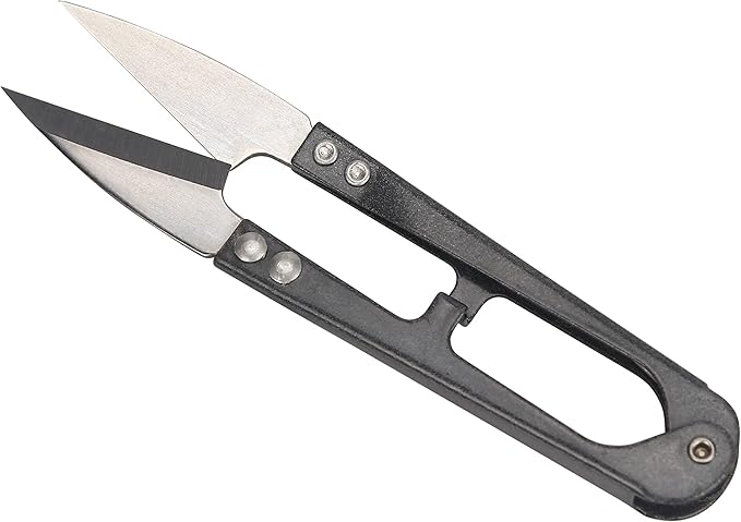 Sewing Scissors Yarn Thread Cutter 4.1inch Mini Small Snips Trimming Nipper Made of High-Carbon Steel Thread DIY Supplies for Stitch Embroidery, Knitting, Crafts (1, Black)