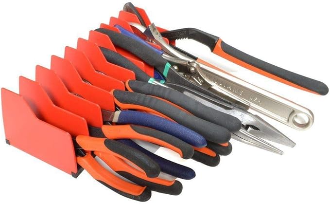 MLTOOLS Pliers Pro Premium No-Slip Organizer, 2-Pack Holds 20 Tools of Any Size, Rubber Base Keeps Tools in Place, Fuel & Solvent Resistant Tool Holder ??Made in USA