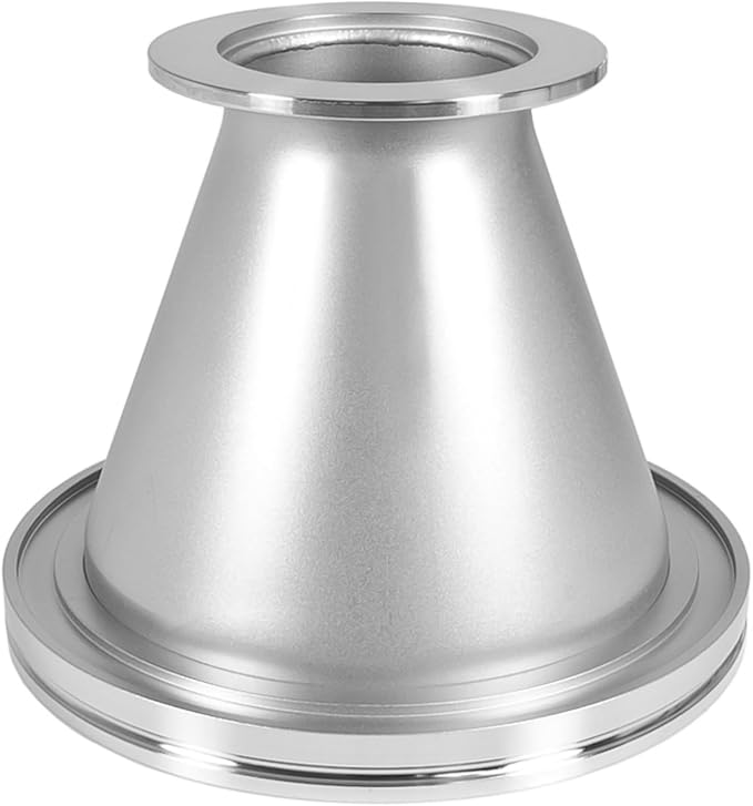 Adapter Conical Profile KF-50 to ISO-160 Large Flange, Reducing Nipple Fittings, ISO-KF NW-50 to ISO-LF Size NW-160, Stainless Steel (KF-50, ISO160)