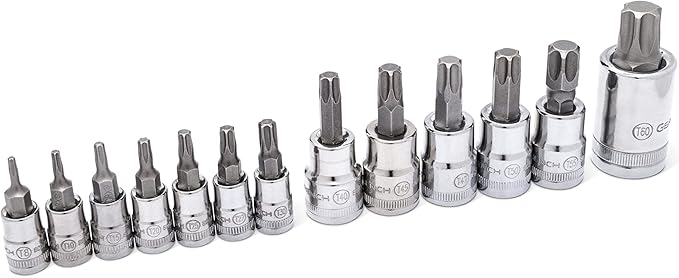 GEARWRENCH 49 Piece 1/4", 3/8", 1/2" Drive Torx Bit Socket Master Set - 89087