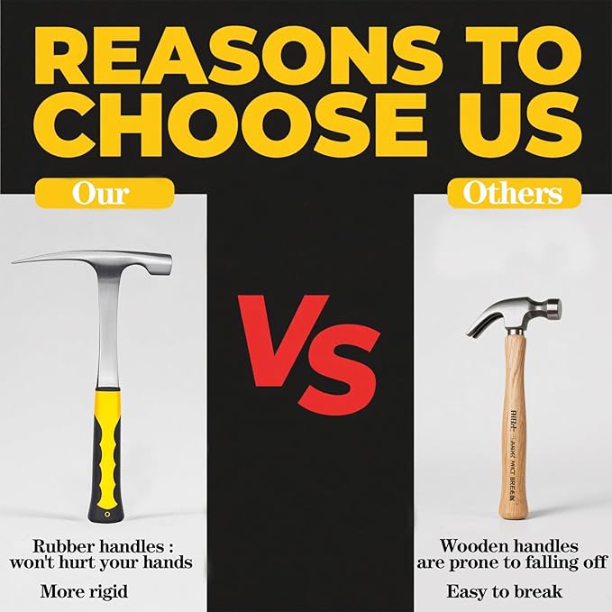 30oz Tinner's Hammer with gloves - Forged Steel Sheet Metal Hammer with Shock-Absorbing Grip for HVAC, Welding & Metal Fabrication - Professional-Grade Tinsmith & Chipping Tool