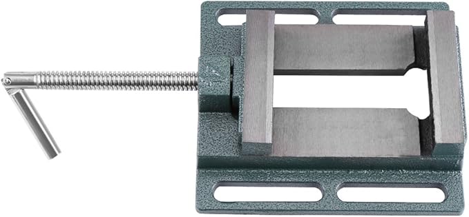 Drill Press Vise, 4" Heavy Duty Cast Iron Opening Size Milling Vice Holder Bench Clamp Woodworking Clamping Vise Machine Bench Top Mount