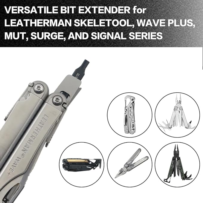Security Bit Kit Set with Clutch Screwdrivers #3/16?쓆nd 5/32" Bit for Leatherman, Replacement Double-Ended Flat Screwdriver Bits for Leatherman Multi-Tool Accessories,S2 Steel (2Pack)