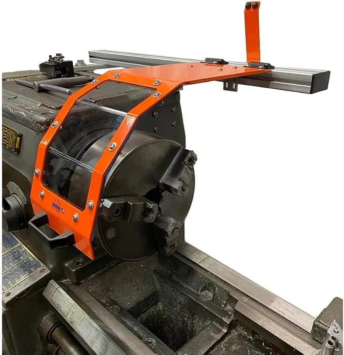 Lathe Chuck Guard. Fits 8-16" Chuck Diameters. Standard model, no interlock. Part # CC816 by ATS Machine Safety Solutions