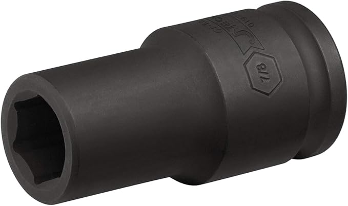 Jetech 3/4 Inch Drive 7/8 Inch Deep Impact Socket, Made with Heat-Treated Chrome Molybdenum Alloy Steel, 6-Point Design, SAE