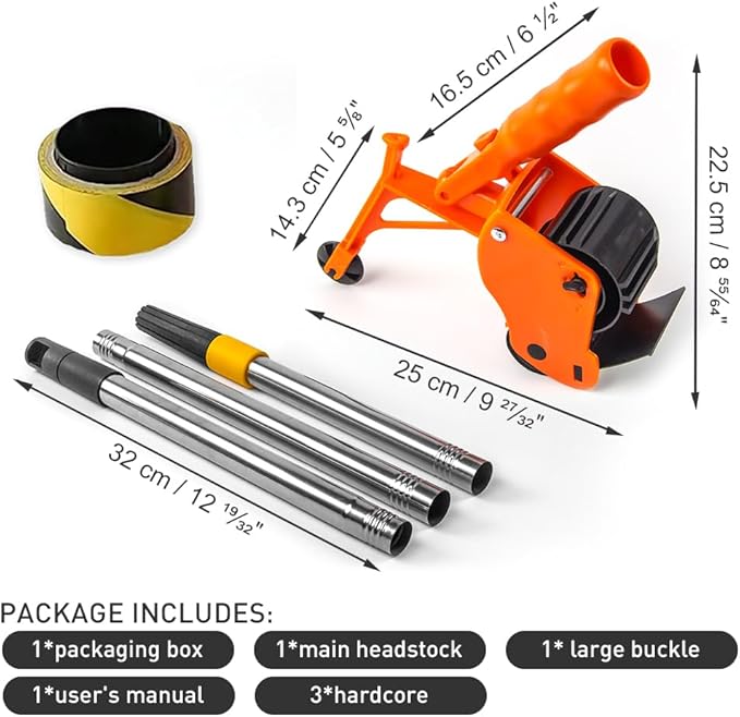 BAUSATZ Floor Tape Applicator竊똌anual Pushing Tape Marking Machine, Tape bonding Machine, Manual Tape applicator, Used for Floor Marking, Decoration Protection and Laying (JDJ001)