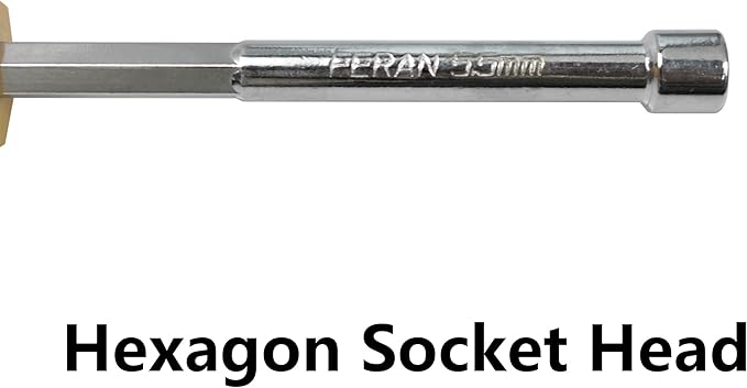 2PCS 5.5mm Socket Wrench Screwdriver, Hex Nut Driver, with 3.5 Inch Steel Shaft and Non-slip Handle for DIY Repairing