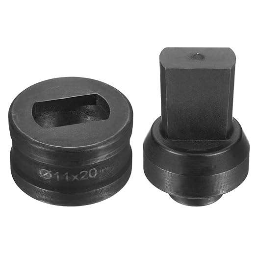 HARFINGTON Hydraulic Hole Punch Die 過11횞20mm Slot Hole 40Cr Steel Electric Punching Kit for CH60 Electric Punching Machine, Black