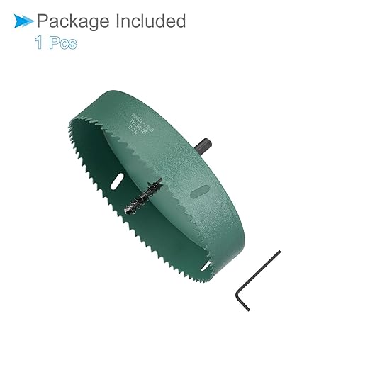 Bi-Metal Hole Saw, 170mm 6-45/84 Inch Dia Hole Saw, High Speed Steel Cutter - (Applications: for Wood Brass Zinc), 1-Pieces