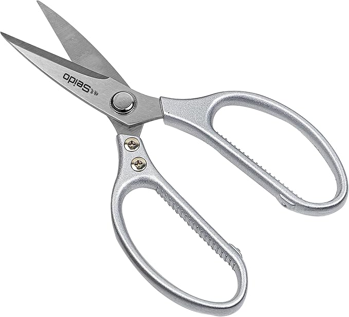Seido Knives Stainless Steel Kitchen Scissors | Multi-Purpose Shears for Meat, Poultry, and BBQ - Rust-Proof, Dishwasher Safe, Professional-Grade Cooking Shears | Easy-Cleaning Powerhouse Tool