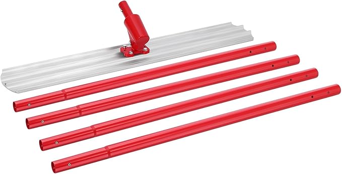 Aluminum Magnesium Alloy Concrete Float 48 x 8 inch, with 4 Handles and Bull Float Bracket, Finishing Bull Float Bull Concrete Kit for Concrete Finishing