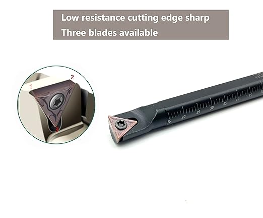 10Pcs TCMT090204 Lathe Indexable Solid Carbide Milling Turning Insert for The Finishing of Steel and Other Metal (TCMT090204 LF6018)