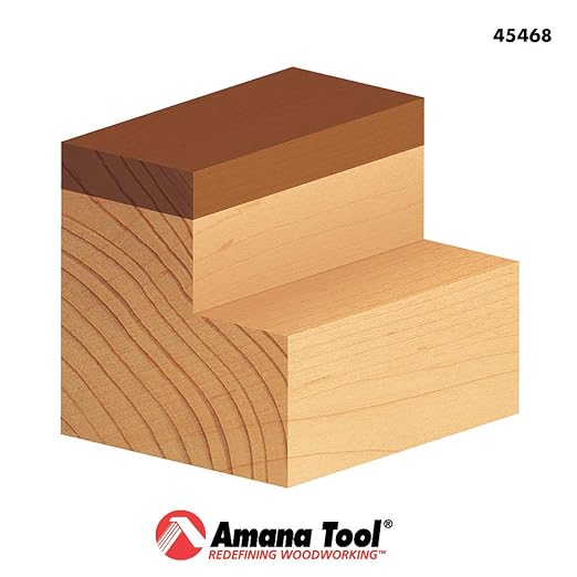 Amana Tool 45468 Carbide Tipped Flush Trim Plunge Template Router Bit 1-1/8 Dia x 1-1/2 x 1/2 Inch Shank with Upper Ball Bearing