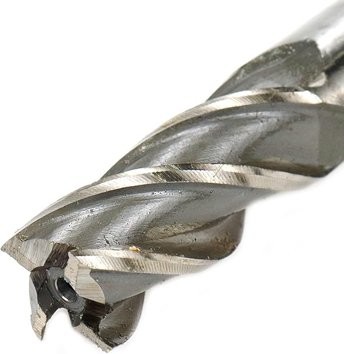 End Mill 3/4" Cutting Dia 3/4" Shank Dia End Mill Drill Bits for Cuttting Metal Stainless Steel Cast Iron