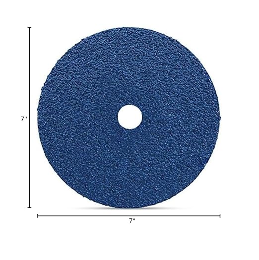 BHA Zirconia Resin Fiber Grinding and Sanding Discs, 7??x 7/8?? 60 Grit - 25 Pack