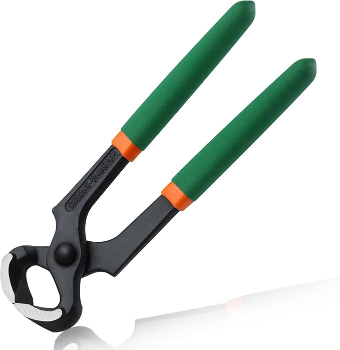 End Cutting Pliers 7 Inches PVC Handle Nail Puller Pincer for Women Wire Cutting, Shoe Heel Repair