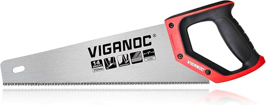 Vigaoc Hand Saw, Fine Cut Handsaws, 11TPI Sharp Wood Saw for Wood Working and Gardening, 14-inch