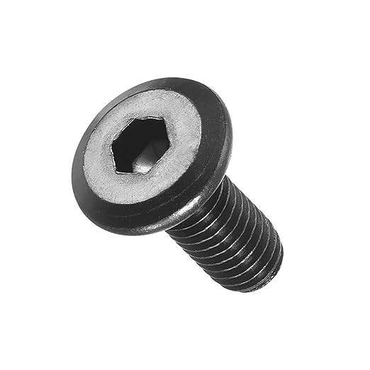 METALLIXITY Flat Head Hex Socket Cap Screws Bolts(M6-1x14) 25Pcs, Steel Hex Socket Furniture Bolts Screws - for Furniture Woodworking Project, Black