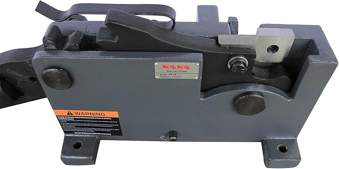 KAKA INDUSTRIAL Manual Sheet Metal Shear | Cuts Round Steel up to 1.1 inch, Rebar, Flat Bar, Square Steel, Rod | Heavy-Duty Benchtop Tool MS-28 for Metalworking, Construction, and DIY Projects