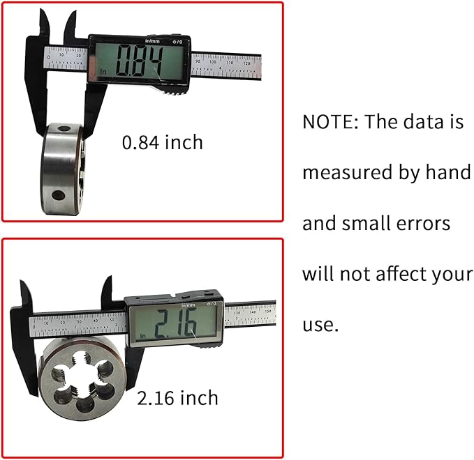 Lzcdelyxiao 1"-8 Die UNC 1"-8 TPI Right Hand Nominal Diameter 1" Thread Per Inch 8 Fin Thread Tolerance Grade 2B Right Hand Thread High Speed Steel HSS