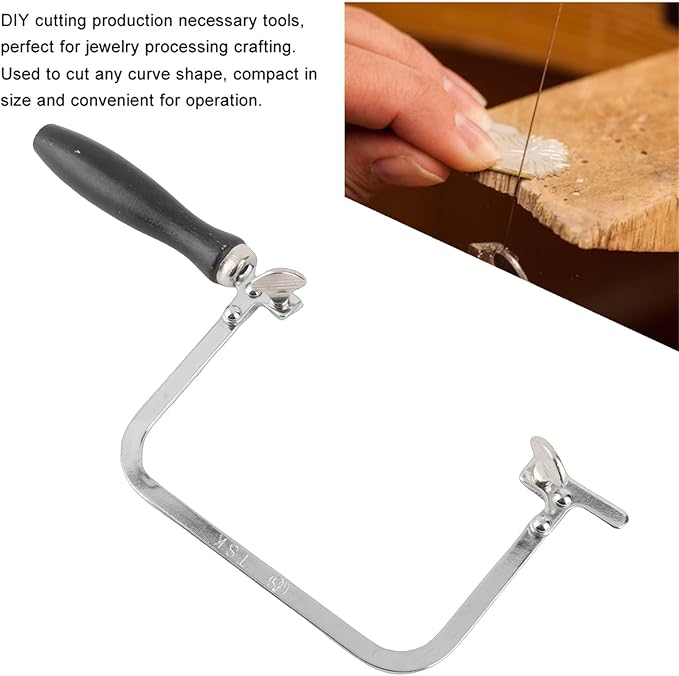 Jewelry Saw Portable Saw Bow Jewelry Wire Carved Black U Shaped Handle Tool For Jewelry Processing