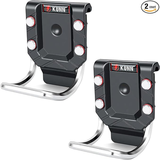 KUNN Hammer Holder for Belt, Quick-Release Tool Holster & Loop, Fits Up to 2.7" Belts, Heavy-Duty Aluminum Alloy Clip for Hammer, Hatchet, Mallet