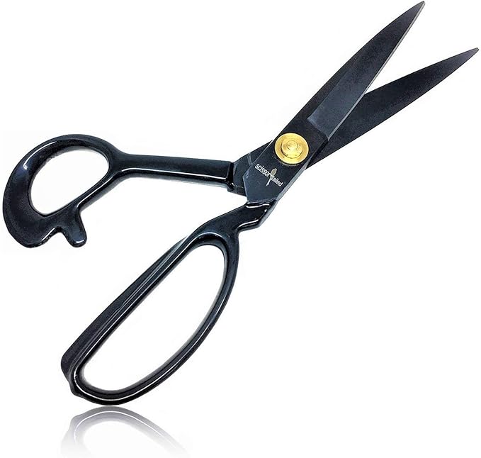 Sewing Scissors 9 inch + Free Hobby Knife ??Industrial Scissors Heavy Duty Stronger Than Stainless Steel; Professional For Fabric Leather, Dressmaking, Tailoring, Quilting, Home & Office, Art & School