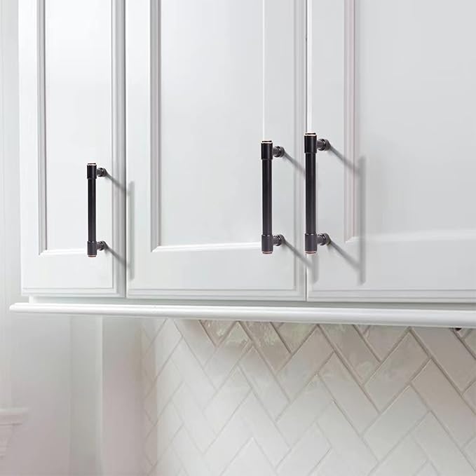 khtumeware Oil Rubbed Bronze Cabinet Pulls - Center to Center 4" (Approx. 102MM) - Pack of 10 - Kitchen Handles for Cabinets Cupboard Handles Drawer Pulls