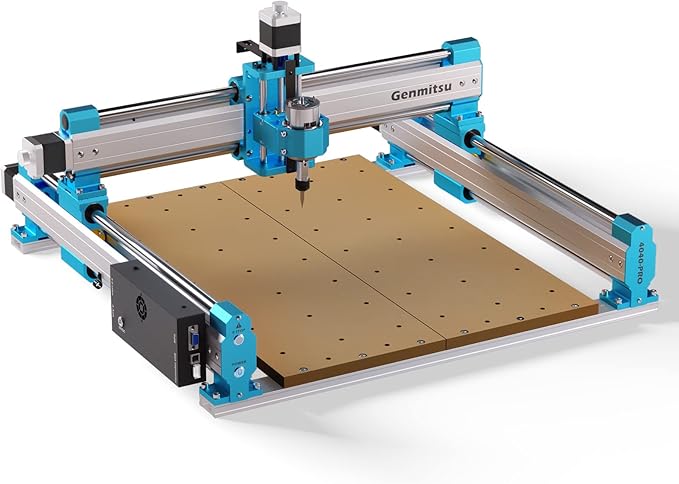 SainSmart Genmitsu 4040 PRO CNC Milling Machine, Support 4-Axis and WiFi Module, Upgraded Lead Screw Drive for Woodworking, Metal and Acrylic Cutting, Milling, GRBL Control