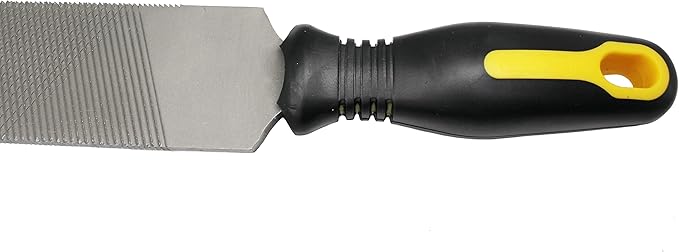 14 Inch Hoof Rasp, Horseshoe File with Rubber Handle, Farrier File Tool for Horse Goat Cow Donkey Pig Pony Hooves, Carbon Steel