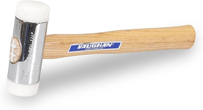 VAUGHAN Nylon Face Hammer, Chrome Plated Zinc Alloy Head, 1.5 Lbs, NT150, VN58412