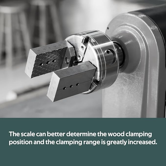 Quick-Change Jaws for Woodturning Lathe Chuck, Compatible with BMT80, BMT100, Super NOVA 2, NOVA G3, Titan III, Record Power SC3, SC4, Robert Sorby Patriot. Making Spoons and Tobacco pipes.