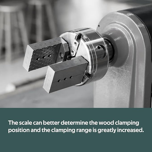 Quick-Change Jaws for Woodturning Lathe Chuck, Compatible with BMT80, BMT100, Super NOVA 2, NOVA G3, Titan III, Record Power SC3, SC4, Robert Sorby Patriot. Making Spoons and Tobacco pipes.