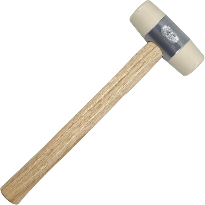 Nylon rubber mallet 40 oz white