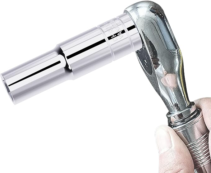 14mm(9/16") Deep Socket, 1/2 Inch Drive, 6-Point, Metric, Heat Treated CR-V Steel Sockets, Full Polishing, 3.1 Inch Length