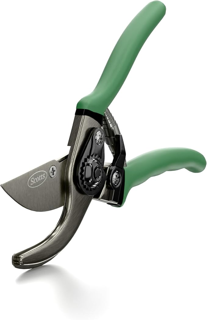 Scotts 2-Piece Pruning Shears Set ??Includes 8 in. Bypass Pruner for Live Plants and 8 in. Anvil Pruner for Dry Stems ??Sharp Carbon Steel Blades and Comfort Grip Handles for Garden and Yard Use